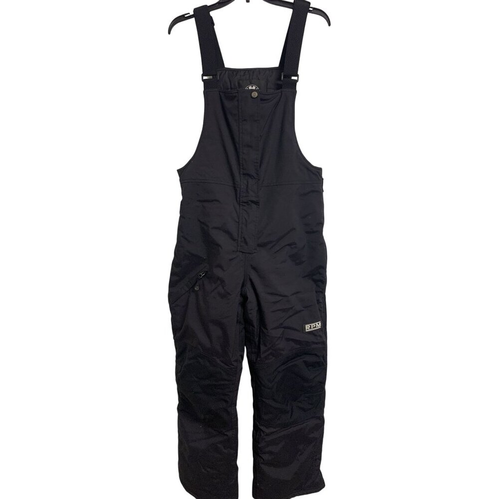 Ski-Doo BRP RPM Mens L Snowmobile Overalls Bibs Black Adjustable Elastic Waist R